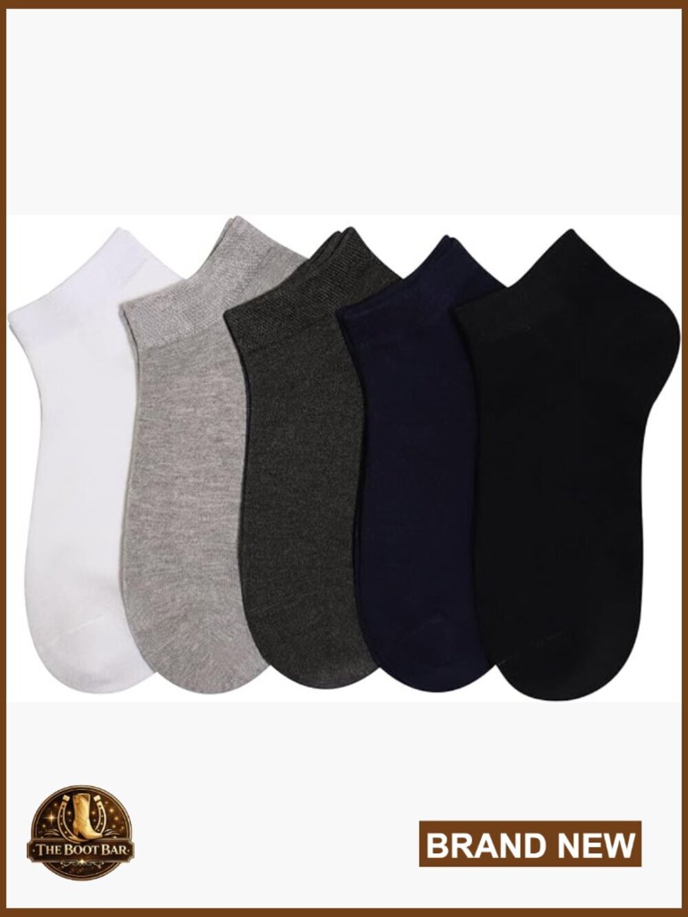 Bamboo Viscose Low Cut Ankle Socks 5 Pairs Lightweight Athletic